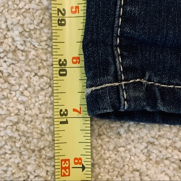 Project‎ Indigo Dark Wash Straight Cuffed Cropped Jeans 9 - Picture 16 of 16